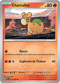 Carte Pokémon Chamallot 11/91 de la série Destinées de Paldea en vente au meilleur prix