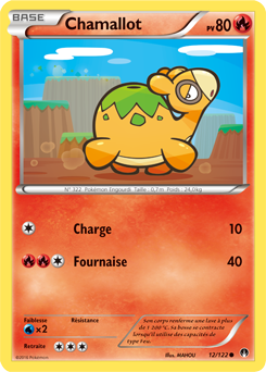 Carte Pokémon Commune Chamallot 12/122 de la série Rupture Turbo