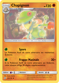 Carte Pokémon Peu commune Chapignon 108/236 de la série Harmonie des Esprits