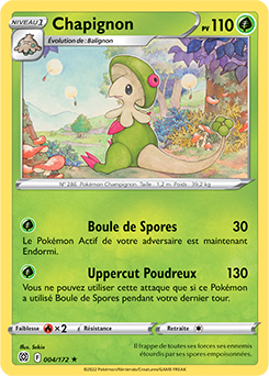 Carte Pokémon Chapignon 004/172 de la série Stars Étincelantes en vente au meilleur prix