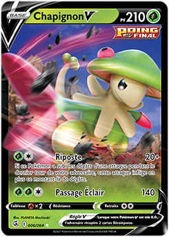 Carte Pokémon Chapignon V 6/264 de la série Poing de Fusion en vente au meilleur prix
