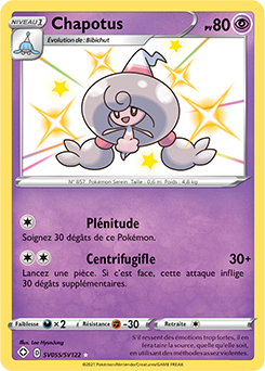 Carte Pokémon Chapotus SV055/SV122 de la série Destinées Radieuses en vente au meilleur prix