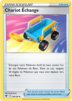 Carte Pokémon Chariot Échange 154/189 de la série Astres Radieux en vente au meilleur prix