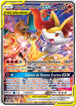 Carte Pokémon Promo Charizard Braixen GX SM230 de la série Promos Soleil et Lune