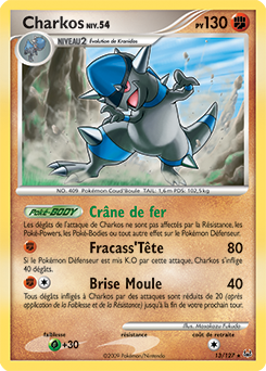 Carte Pokémon Charkos 13/127 de la série Platine en vente au meilleur prix