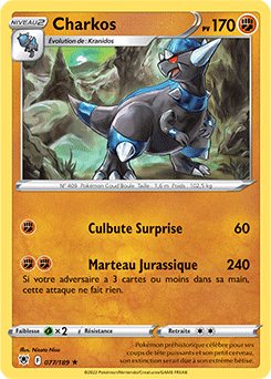 Carte Pokémon Charkos 077/189 de la série Astres Radieux en vente au meilleur prix