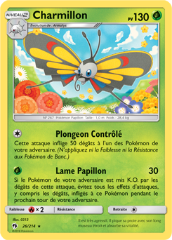 Carte Pokémon Charmillon 26/214 de la série Tonnerre Perdu en vente au meilleur prix