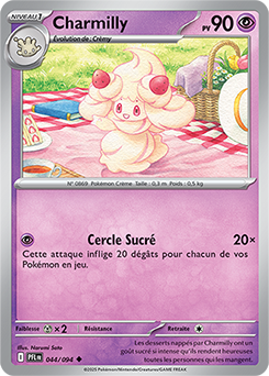 Carte Pokémon Peu commune Charmilly 44/94 de la série Flammes Fantasmagoriques
