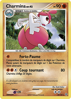 Carte Pokémon Rare Charmina 32/130 de la série Diamant & Perle
