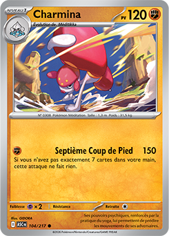Carte Pokémon Charmina 104/217 de la série Héros Transcendants en vente au meilleur prix