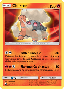 Carte Pokémon Peu commune Chartor 29/168 de la série Tempête Céleste