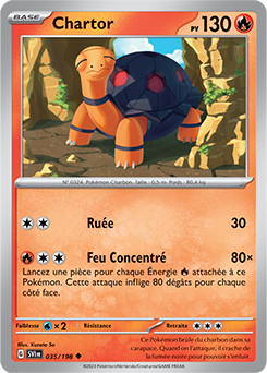 Carte Pokémon Chartor 035/198 de la série Écarlate et Violet en vente au meilleur prix