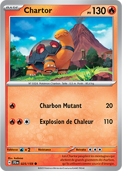 Carte Pokémon Communes Chartor 25/159 de la série Aventures Ensemble