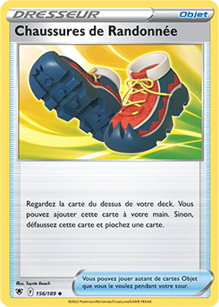Carte Pokémon Chaussures de Randonnée 156/189 de la série Astres Radieux en vente au meilleur prix