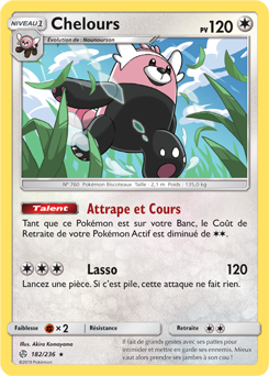 Carte Pokémon Chelours 182/236 de la série Éclipse Cosmique en vente au meilleur prix