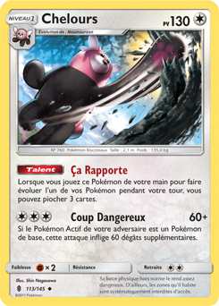 Carte Pokémon Chelours 113/145 de la série Gardiens Ascendants en vente au meilleur prix