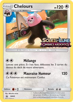 Carte Pokémon Chelours SM49 de la série Promos Soleil et Lune en vente au meilleur prix