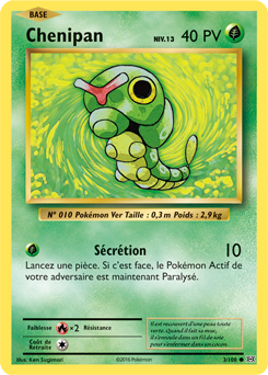 Carte Pokémon Chenipan 3/108 de la série Évolutions en vente au meilleur prix