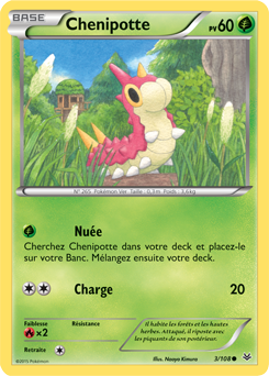 Carte Pokémon Chenipotte 3/108 de la série Ciel Rugissant en vente au meilleur prix