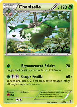 Carte Pokémon Cheniselle 3/124 de la série Impact des Destins en vente au meilleur prix