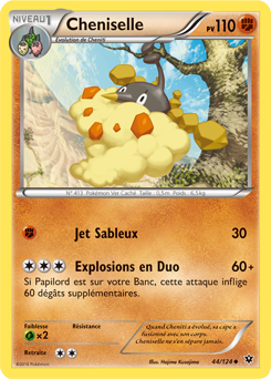 Carte Pokémon Cheniselle 44/124 de la série Impact des Destins en vente au meilleur prix