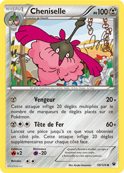 Carte Pokémon Cheniselle 59/124 de la série Impact des Destins en vente au meilleur prix