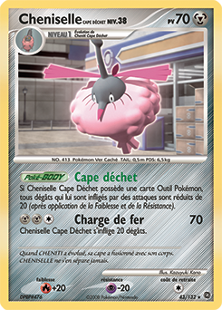 Carte Pokémon Cheniselle Cape Déchet 43/132 de la série Merveilles Secrètes en vente au meilleur prix
