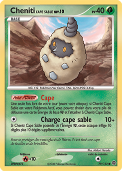 Carte Pokémon Cheniti Cape Sable 79/132 de la série Merveilles Secrètes en vente au meilleur prix