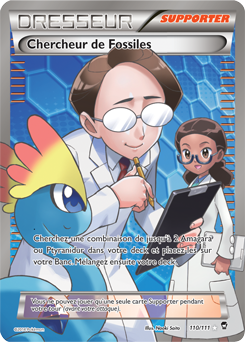 Carte Pokémon Chercheur de Fossiles 110/111 de la série Poings Furieux en vente au meilleur prix