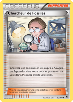 Carte Pokémon Chercheur de Fossiles 92/111 de la série Poings Furieux en vente au meilleur prix