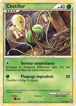 Carte Pokémon Commune Chétiflor 57/102 de la série Triomphe