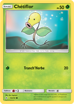 Carte Pokémon Commune Chétiflor 13/214 de la série Alliance Infallible
