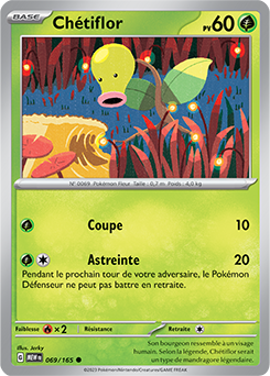 Carte Pokémon Chétiflor 69/165 de la série 151 en vente au meilleur prix