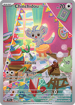 Carte Pokémon Chinchidou 182/162 de la série Forces Temporelles en vente au meilleur prix