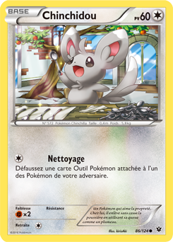 Carte Pokémon Chinchidou 86/124 de la série Impact des Destins en vente au meilleur prix