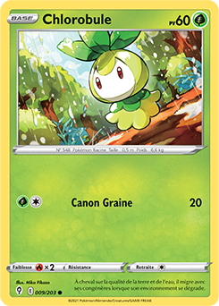 Carte Pokémon Chlorobule 9/203 de la série Évolution Céleste en vente au meilleur prix