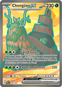 Carte Pokémon Chongjian ex 232/193 de la série Évolutions à Paldea en vente au meilleur prix
