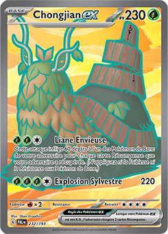 Carte Pokémon Ultra rare Chongjian ex 232/193 de la série Évolutions à Paldea