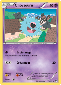 Carte Pokémon Commune Chovsourir 70/149 de la série Frantières Franchies