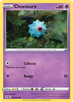 Carte Pokémon Chovsourir 68/203 de la série Évolution Céleste en vente au meilleur prix