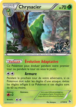 Carte Pokémon Chrysacier 2/106 de la série Étincelle en vente au meilleur prix