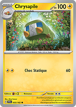 Carte Pokémon Chrysapile 55/162 de la série Forces Temporelles en vente au meilleur prix