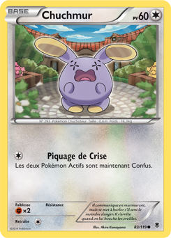 Carte Pokémon Chuchmur 83/119 de la série Vigueur Spectrale en vente au meilleur prix