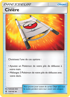 Carte Pokémon Peu commune Civière 130/145 de la série Gardiens Ascendants