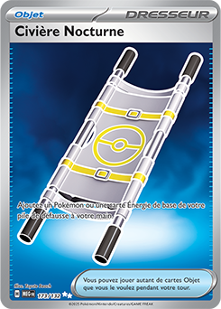Carte Pokémon Ultra rare Civière Nocturne 173/132 de la série Méga-Évolution