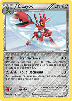 Carte Pokémon Cizayox 94/149 de la série Frantières Franchies en vente au meilleur prix