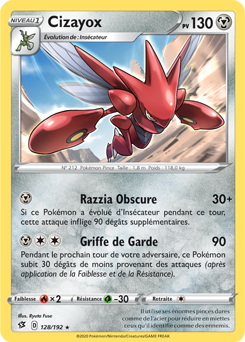 Carte Pokémon Cizayox 128/192 de la série Clash des Rebelles en vente au meilleur prix