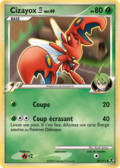 Carte Pokémon Peu commune Cizayox Conseil 4 48/111 de la série Rivaux Émergents