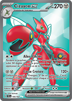 Carte Pokémon Cizayox ex 195/162 de la série Forces Temporelles en vente au meilleur prix