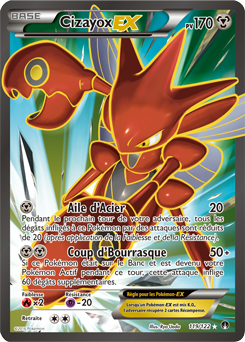 Carte Pokémon Cizayox EX 119/122 de la série Rupture Turbo en vente au meilleur prix